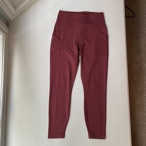 Medium Maroon Velocity Leggings